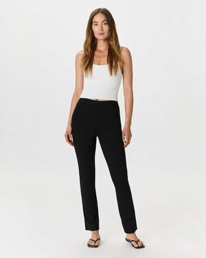 Quince Ponte Straight Leg Pants Black Size Medium 28” Inseam Workwear